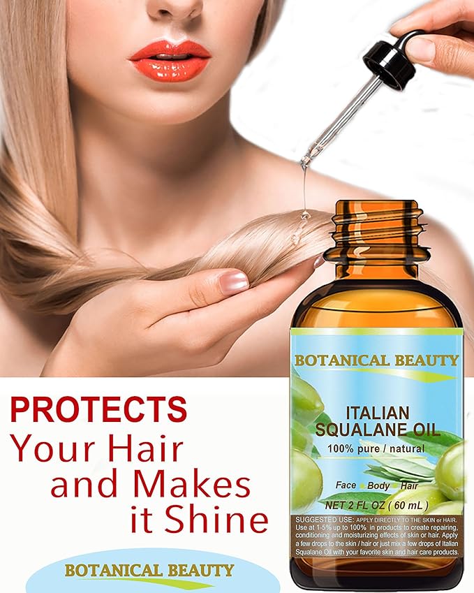 SQUALANE Italian Olive. 100% Pure Natural Undiluted Oil. 4 fl.oz- 120ml. 100% Ultra-Pure Moisturizer for Face, Skin, Body, Hair. Reliable 24/7 Skincare Protection-Velvo Beauty