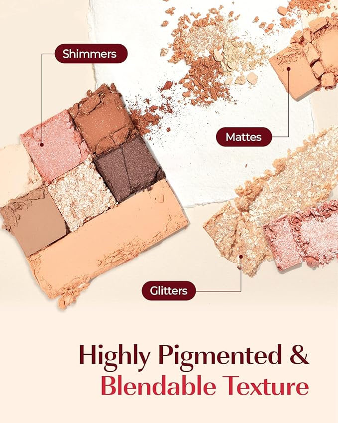 AMTS Off Sienna & Authentic Amber Eyeshadow Palettes Set, Valentine's gifts for teen girls, women | Matte Shimmer Metallic, Long Lasting-Velvo Beauty