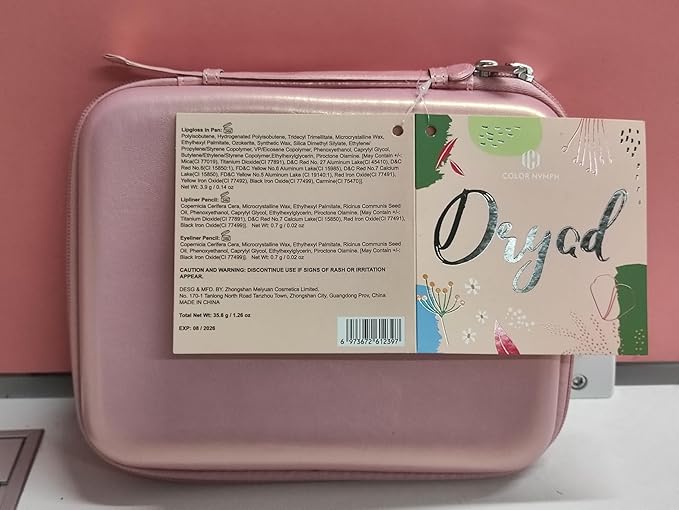 Color Nymph Makeup for Teens with Reusable Pink Handbag, All In One Girls Makeup Sets Makeup Kits for Girls Women with Eyeshadow Blushes Bronzer Highlighter Lipgloss-Velvo Beauty