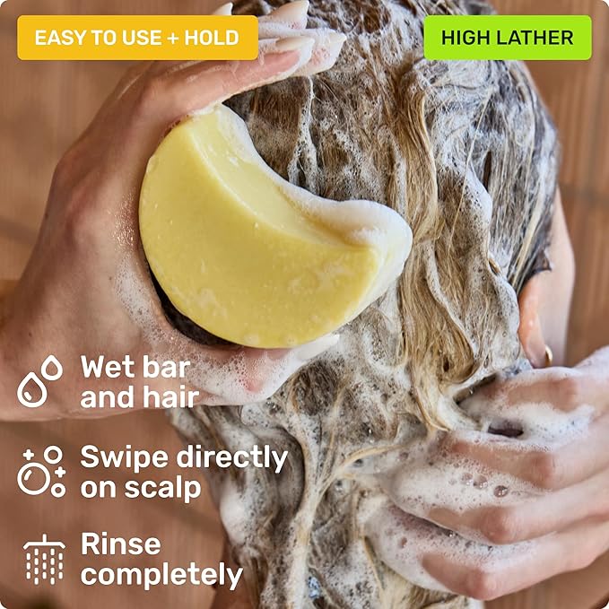 Ethique Clarifying Shampoo Bar for oily hair with Castor Oil - Plastic-Free, Vegan, Cruelty-Free, 3.88 oz - Formerly St. Clements-Velvo Beauty