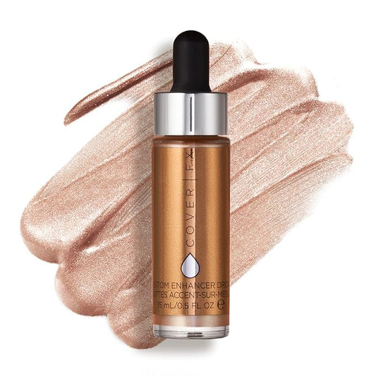 COVER FX Custom Enhancer Drops - Sunlight: Classic Gold Finish - 15mL - Radiant Glow - Liquid Highlighter-Velvo Beauty