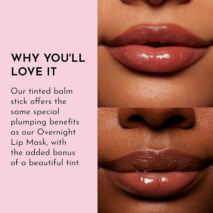 LAWLESS Forget the Filler Lip Plumping Line Smoothing Tinted Balm, Amaretto, Brown, 0.09 Ounce-Velvo Beauty