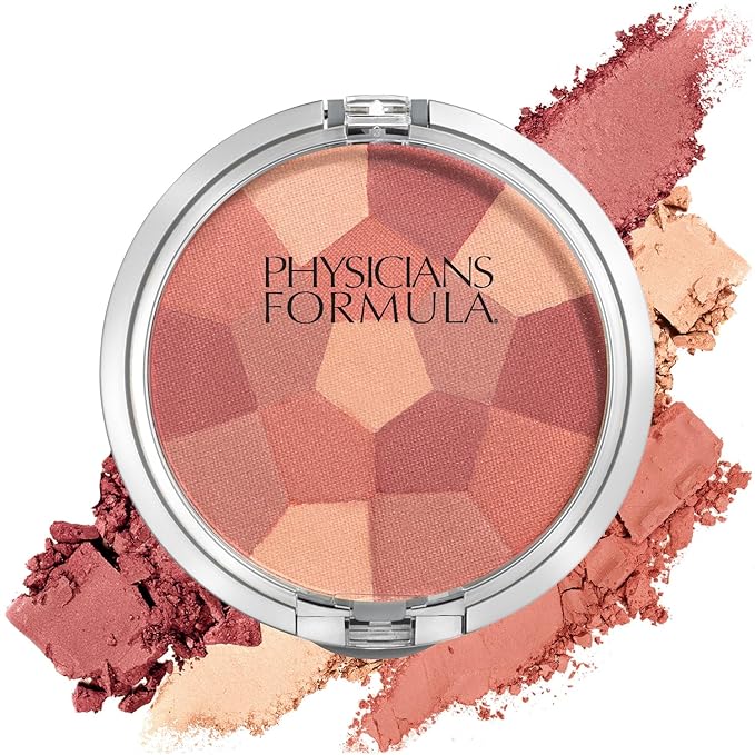 Physicians Formula Setting Powder Palette Multi-Colored Pressed Finishing Powder Translucent & Powder Palette Multi-Colored Blush Powder Blushing Rose, Dermatologist Tested-Velvo Beauty