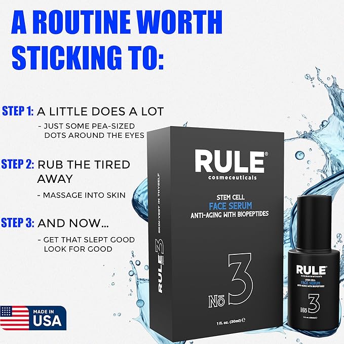 No.3 - Facial Serum with Biopeptides & Apple Stem Cells, Face Serums for Anti Aging, Peptide Serum as Skin Toner and Dark Spot Remover for Face, 30 mL-Velvo Beauty