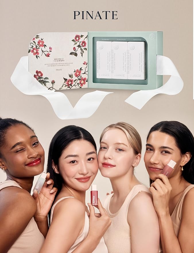 NATURAL LIP OIL - Dohwa Set, Gift Set, Powerful glow lip oil serum - Nourishing & Protecting lip care that naturally brings out own colors with camellia seed oil. 0.14 FL. Oz (Set of 3), Red-Velvo Beauty