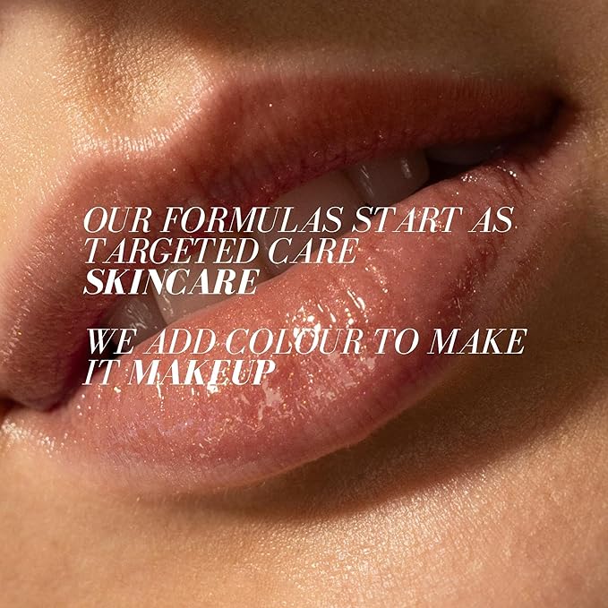 FITGLOW Beauty Lip Colour Serum | Hydrating Lip Gloss | Plumping Anti-Aging Lip Treatment | Natural Shine with Pomegranate Sterols & Collagen | Buildable Color for Dry Chapped Lips | Gleam - 10g-Velvo Beauty