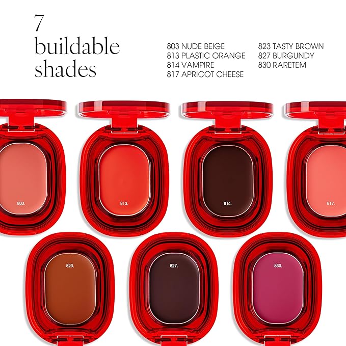 AIR LIPS 817 APRICOT CHEESE, Lip & Cheek, Natural Soft Matte Finish & Buildable, Airy Formula (1.2g, 0.003 oz.)-Velvo Beauty