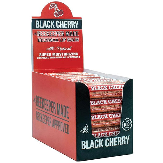 Beeswax Bulk Lip Balm, 40 Count (A Touch of Cherry) | For Men, Women, and Children. Great for Gifts, Showers, & More-Velvo Beauty