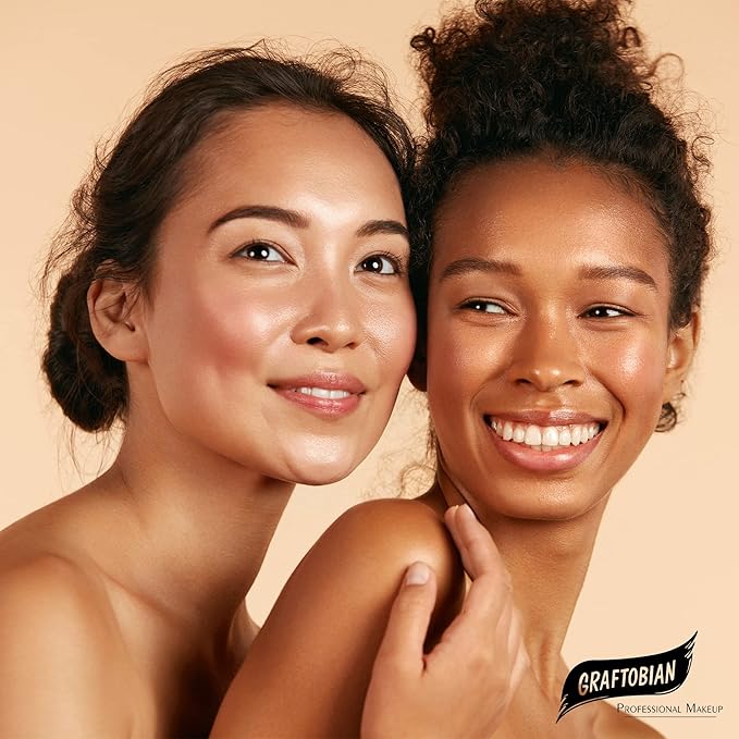 Graftobian HD Glamour Crème Foundation 1/2oz, Weightless Full Coverage Makeup, 65 Inclusive Shades, For All Skin Types, Natural or Full-Glam Looks, For Professionals and Beginners, Warm Umber-Velvo Beauty