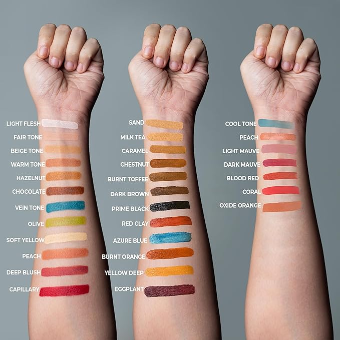 Alcohol Palette Refill Pans - Skin Tones - Coral-Velvo Beauty