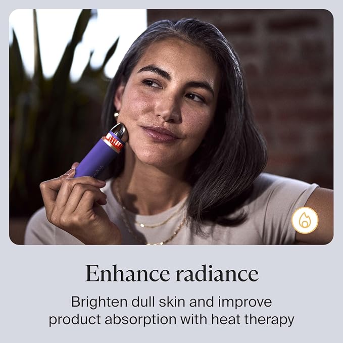 Therabody TheraFace Depuffing Wand – Cold and Heat Skincare Treatment to Depuff and Glow; Beauty Wand, Face Roller and Eye Massager for Eye Puffiness, Dark Circles and Skin Radiance (Indigo)-Velvo Beauty