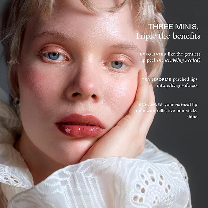 EADEM The Threesome: Three Mini Le Chouchou Lip Softening Balms, Lip Gloss for Women, Lip Plumper & Lip Mask, Overnight Hydrating & Moisturizing Luxury Lip Balm-Velvo Beauty