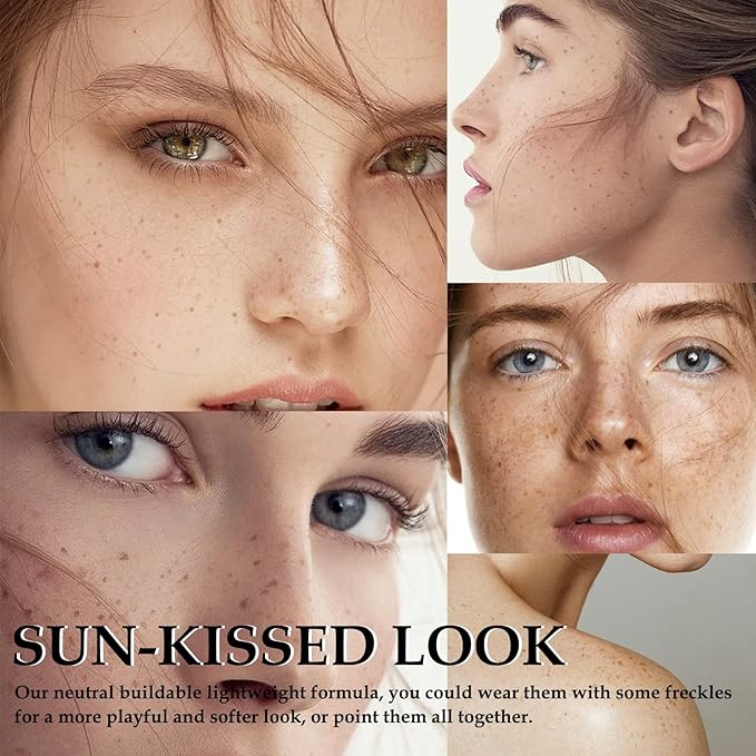 Boobeen Freckle Stamp Face Freckles Air Cushion Liquid Freckle Makeup Stamp Waterproof Fake Freckle Pen Long Lasting Quick Dry Small Spot Freckle Makeup, Create Natural Freckles Makeup-Velvo Beauty