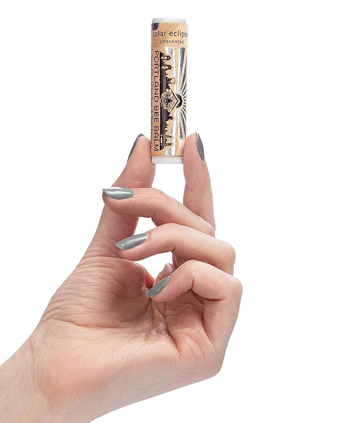 Portland Bee Balm Solar Eclipse All Natural Handmade Beeswax Based SPF 15 Lip Balm, 24 Count-Velvo Beauty