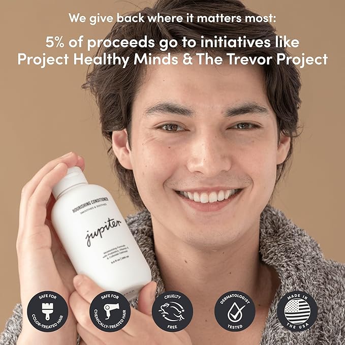 Jupiter, Physician-Formulated Scalp Balancing Conditioner for Dry, Itchy, Oily, Flaky Scalp, Sulfate-Free, Natural Fragrance, Vegan, Color-Safe, & Paraben-Free Conditioner for Women & Men-Velvo Beauty