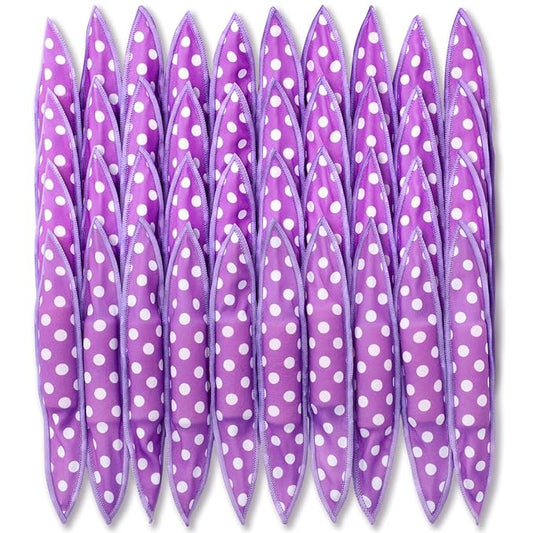 Bememo 40 Pieces Soft Curlers Hair Rollers Pillow Rollers for Hair Satin Sponge Curlers to Sleep in Overnight Heatless No Heat for Long Short Foam Rag Large Styling Tools(Purple)-Velvo Beauty
