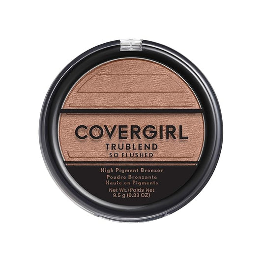 COVERGIRL Trublend So Flushed High Pigment Bronzer, Sunset Glitz, 0.33 Oz, 1 Count (Pack of 1)-Velvo Beauty