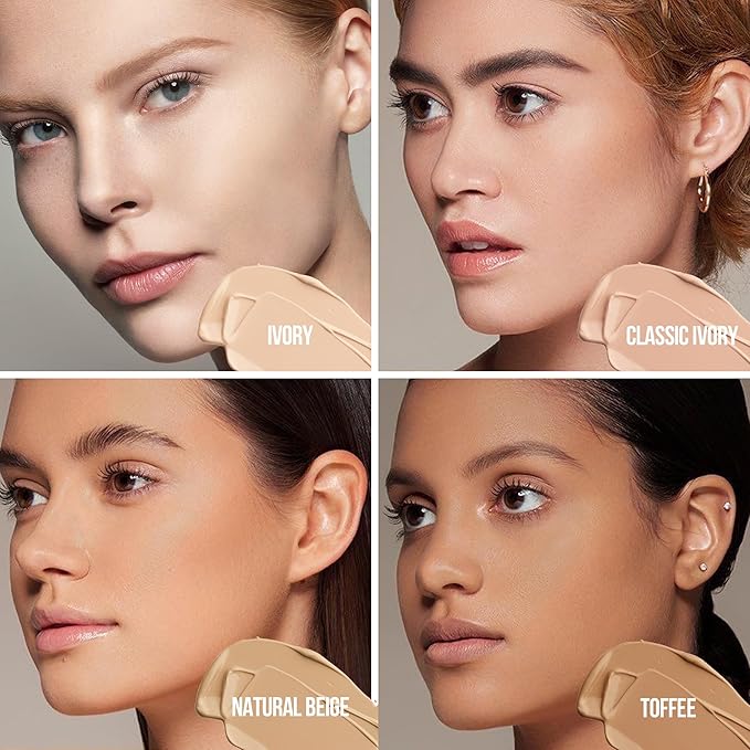 FV Waterproof Foundation with Oil-control, No Transfer & Long Lasting, Matte Foundation for Oily/Normal Skin, Liquid Makeup Foundation with Buildable Coverage for Face, 30g, Natural Beige-Velvo Beauty