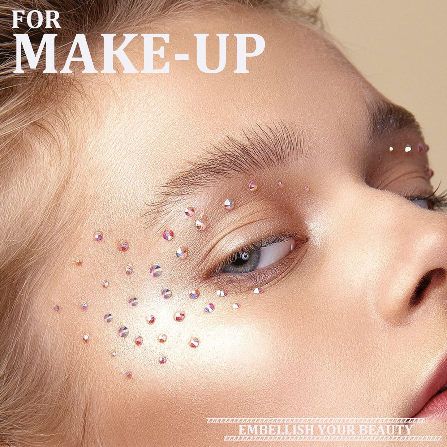 One Pack 2000 Pcs of Flatback Round AB Crystal Rhinestones 6 Sizes (1.5-6 mm) with Nail Art Rhinestone Picker Pencil and Tweezer for DIY and Salon Use-Velvo Beauty