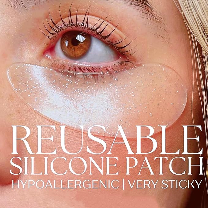 Under Eye Patches For Lash Lift Eyelash Extension Durable Gel Eye Pads Separate Upper & Lower Lashes Sticky Gel Eye Patch - Moon Shape Fit Eyelids Eyelash Mask Cover 4 Colors-Velvo Beauty