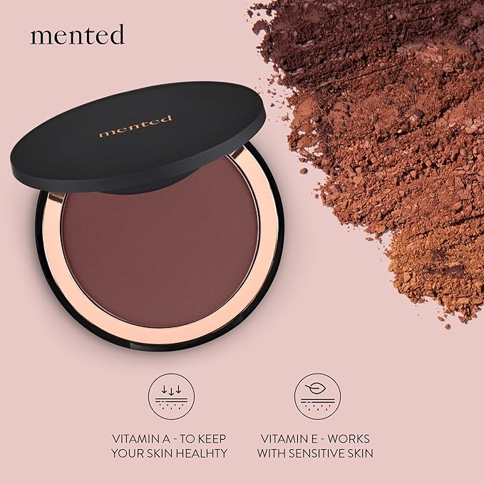 Mented Cosmetics Made in Italy, Cruelty Free Makeup, Vegan, Paraben Free, Shimmer Bronzer, Highlighter Bronzing Powder Palette for Face with Vitamin E + A, 0.35oz/10g, Yacht Life-Velvo Beauty