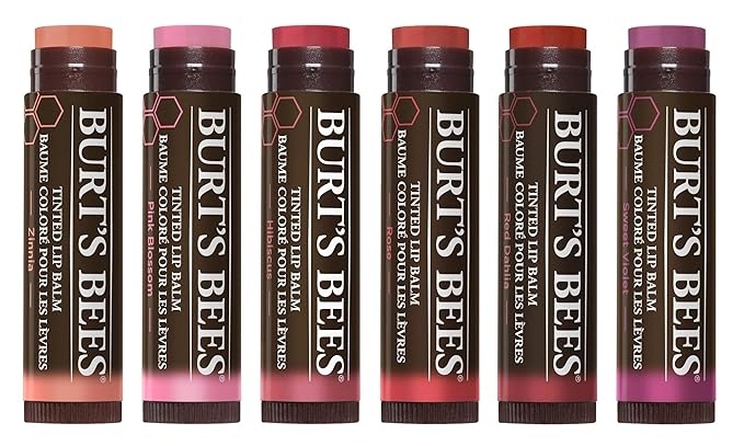 Burt's Bees 100% Natural Tinted Lip Balm, Sweet Violet with Shea Butter & Botanical Waxes - 1 Tube-Velvo Beauty