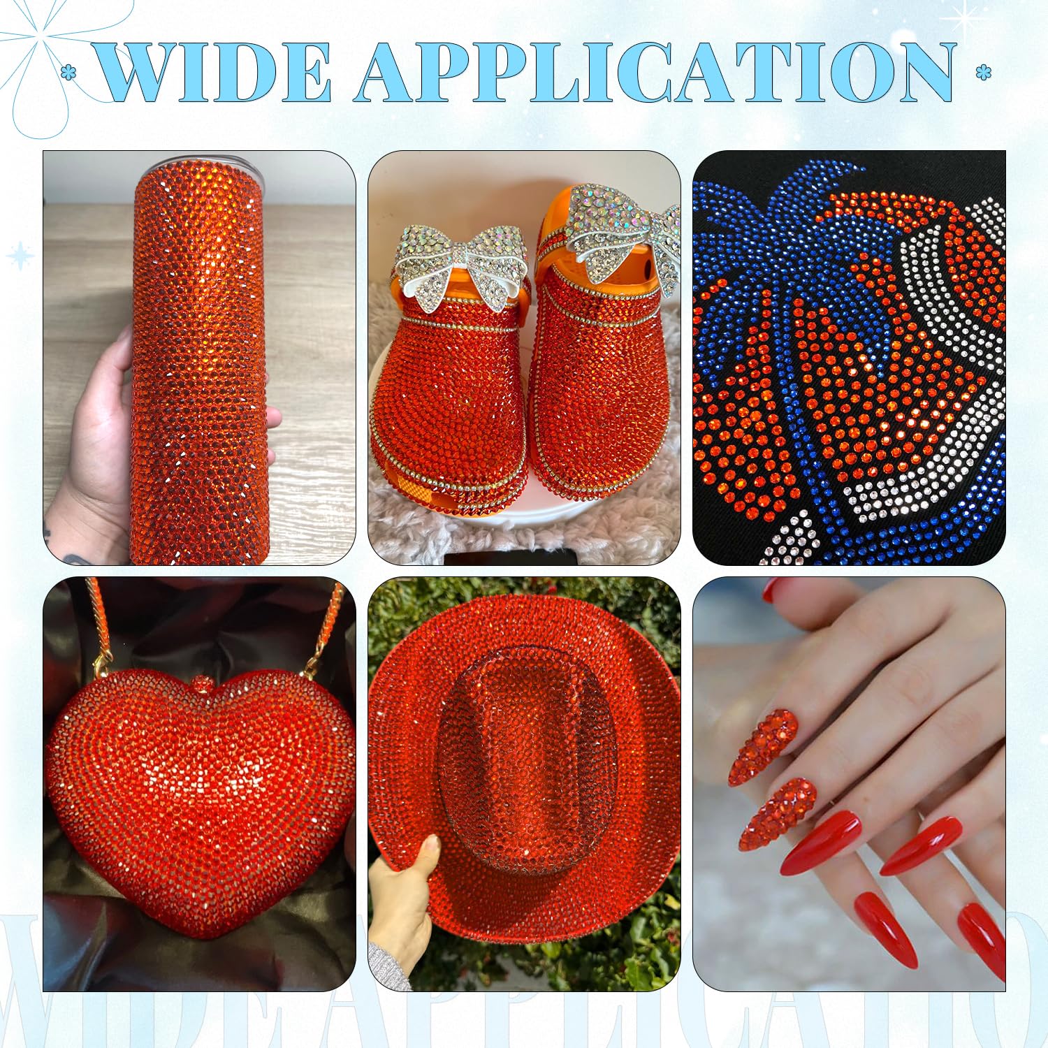 6000Pcs Resin Rhinestones for Bedazzling with 3Pcs B7000 Jewelry Glue, 1 Box Red Zircon Flatback Rhinestones for Crafting Crafts DIY, Crystals Gems for Clothing Shoes Tumblers Nail Art Makeup-Velvo Beauty