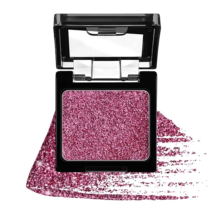 wet n wild Color Icon Eyeshadow Glitter - Ultra-Pigmented, Vitamin E Infused for a Silky-Smooth Moisturizing Application, Cruelty-Free & Vegan - Groupie-Velvo Beauty