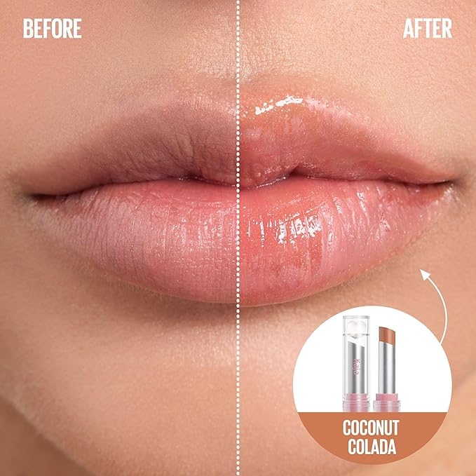 Kaja Juicy Glass Lip Balm | Plumping, Hydrating, Korean Lip Balm, Moisturizing Lip Care, 24hrs Long-lasting Hydration, Nourishing Lip Care | Coconut Colada, 0.15 oz.-Velvo Beauty