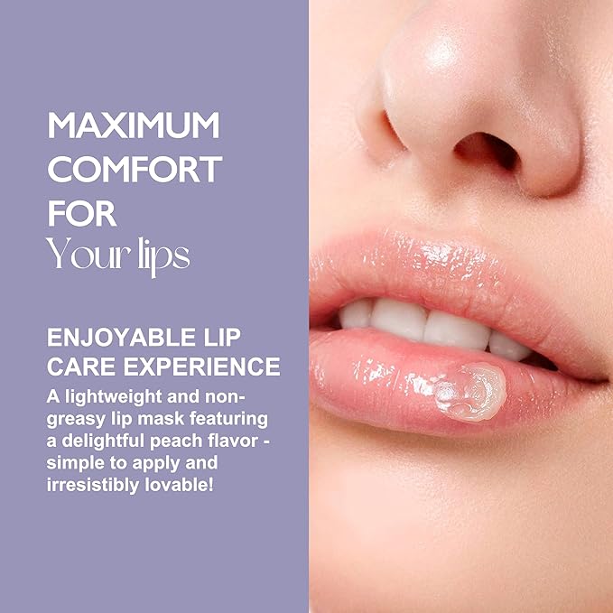 Lip Mask Overnight Collagen Treatment for Dry, Cracked Lips - Moisturizing Lip Balm with Shea Butter, Collagen, and Ceramide - Nourishing Lip Treatment for Dry Lips-Velvo Beauty