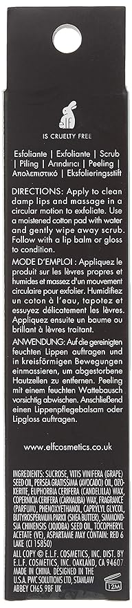 e.l.f. Lip Exfoliator, Mint Maniac, 0.11 oz. (82512)-Velvo Beauty