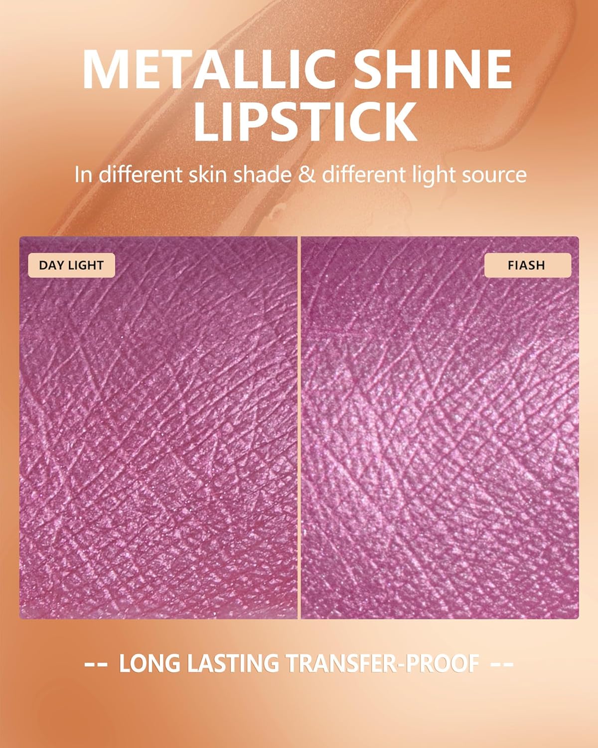 MAKI YIKA Pink Lipstick for Women Metallic Lipsticks Glitter Long Lasting Lipstick No Smudge No Transfer Liquid Lip Gloss (BR012 Paradise)-Velvo Beauty