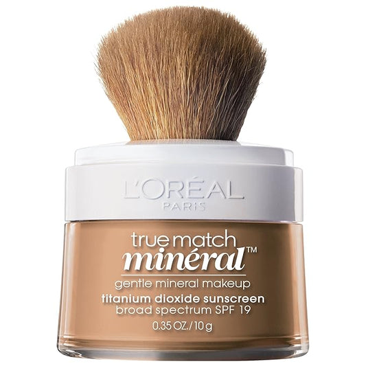 L’Oréal Paris True Match Mineral Loose Powder Foundation, Creamy Natural, 0.35oz-Velvo Beauty