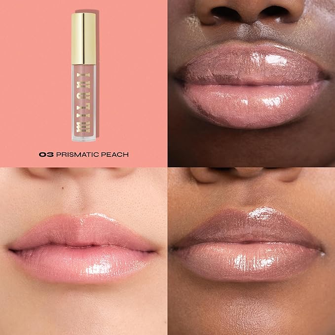 Milani Keep It Full Nourishing Lip Plumper (0.13 Fl. Oz.) Cruelty-Free Lip Gloss for Soft, Fuller-Looking Lips (Prismatic Peach)-Velvo Beauty