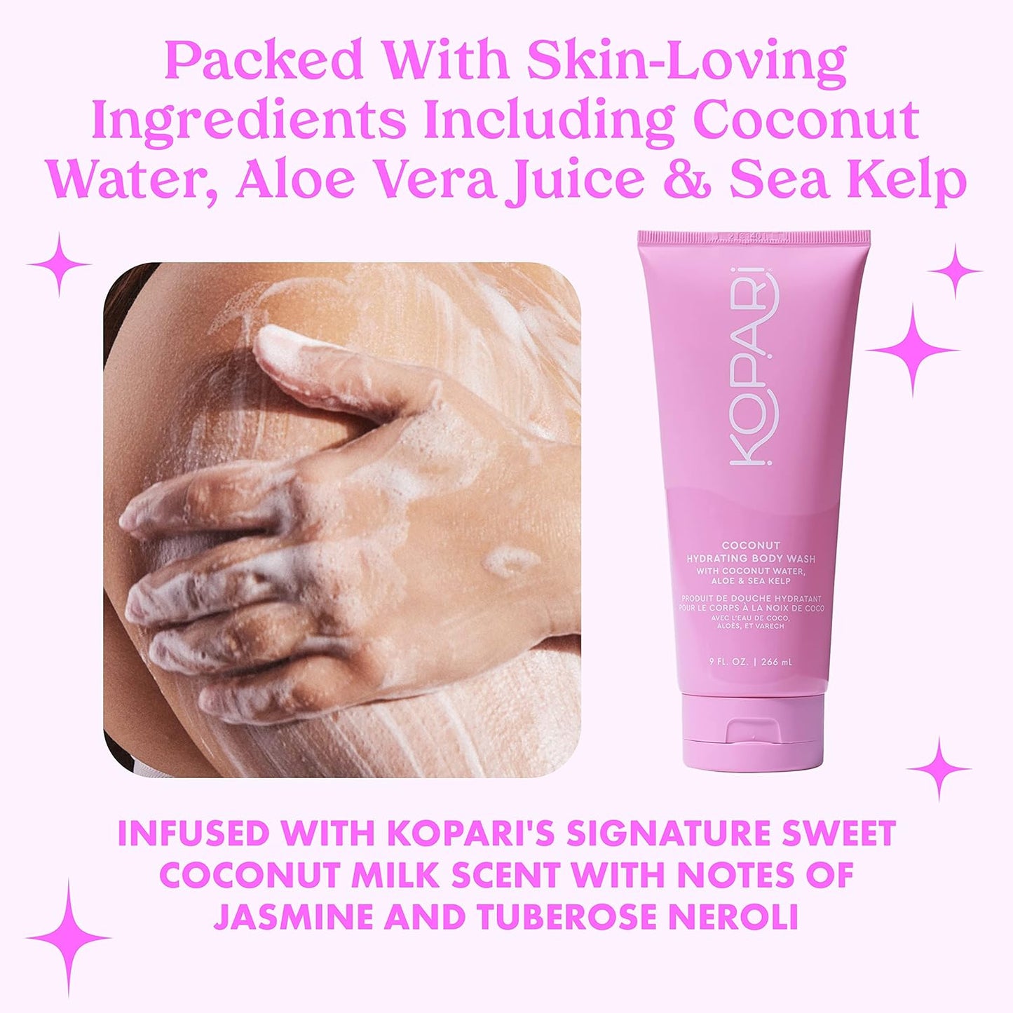 Kopari Hydrating Body Wash - Non-Toxic, Paraben Free, Gluten Free & Cruelty Free - Made with Organic Coconut Oil - 9 oz-Velvo Beauty