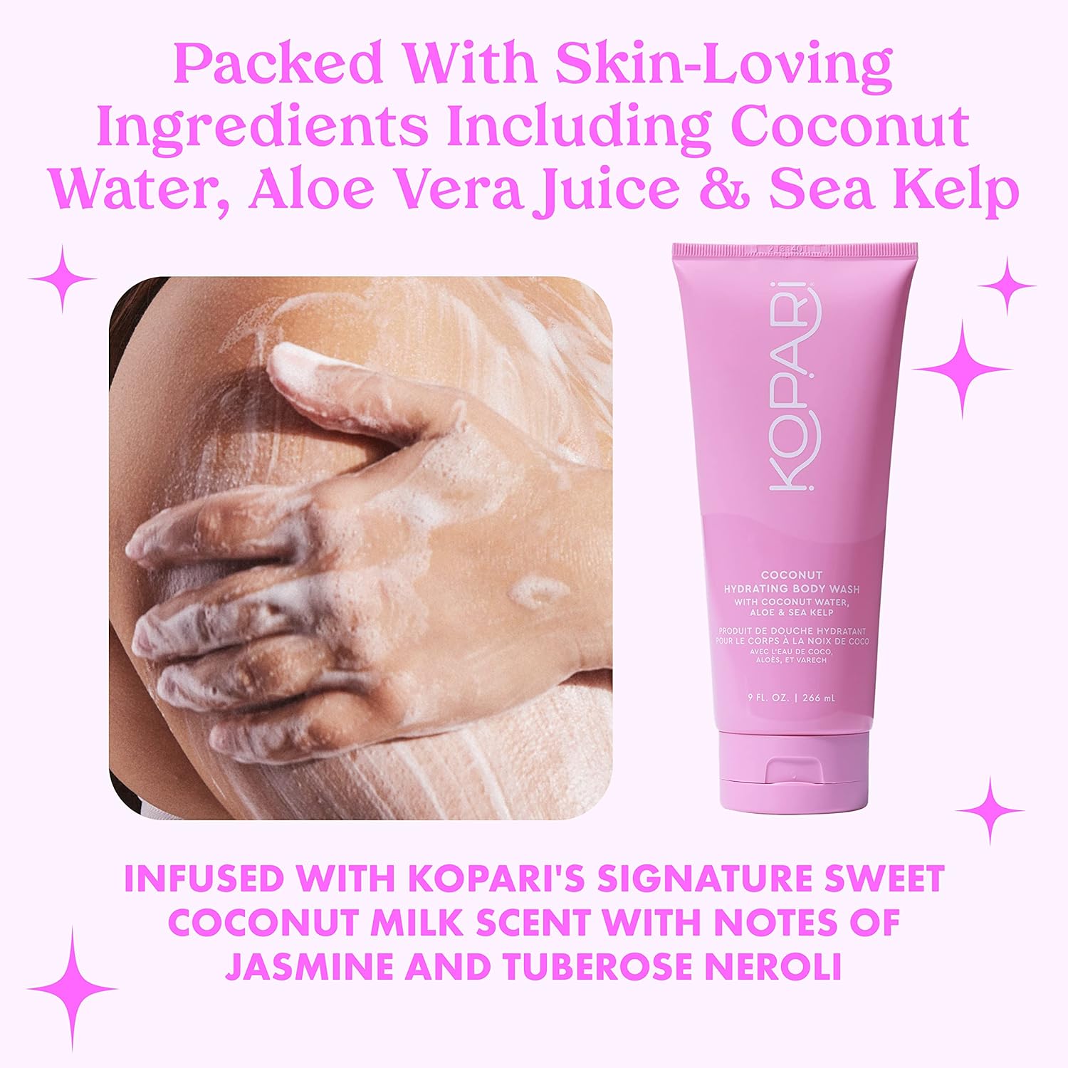 Kopari Hydrating Body Wash - Non-Toxic, Paraben Free, Gluten Free & Cruelty Free - Made with Organic Coconut Oil - 9 oz-Velvo Beauty