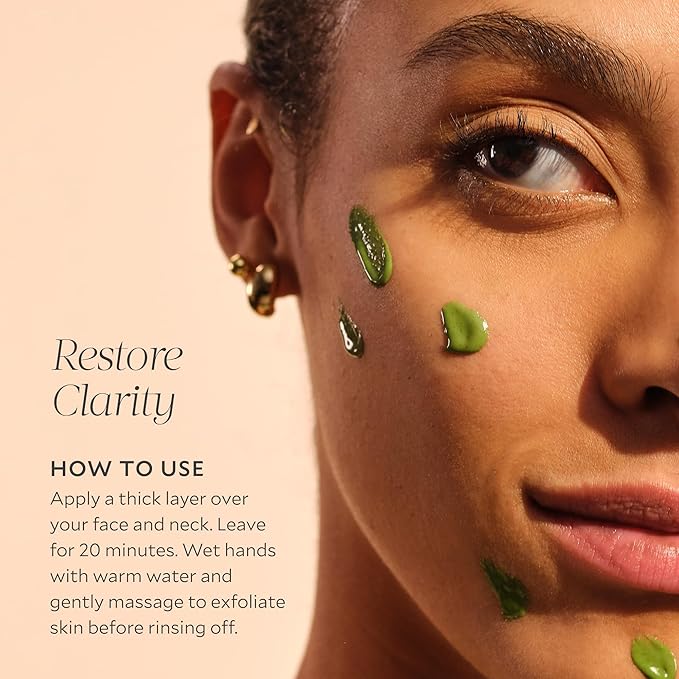 Tata Harper Clarifying Mask, BHA Face Mask for Blemishes, Exfoliating Face Mask with AHA's, Natural Skincare, 30ml-Velvo Beauty