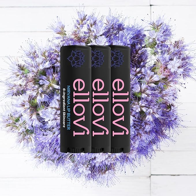 Natural Lip Butter Lip Balm - Nirvana - Pure Enough to Eat - Made With Just 6 Vegan Ingredients - 100% Natural & Organic Moisturizing Lip Care for All Day Hydration (3-Pack)-Velvo Beauty