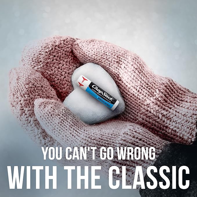 ChapStick Classic Medicated Lip Balm Tubes, Chapped Lips Treatment and Skin Protectant - 0.15x12 Oz-Velvo Beauty