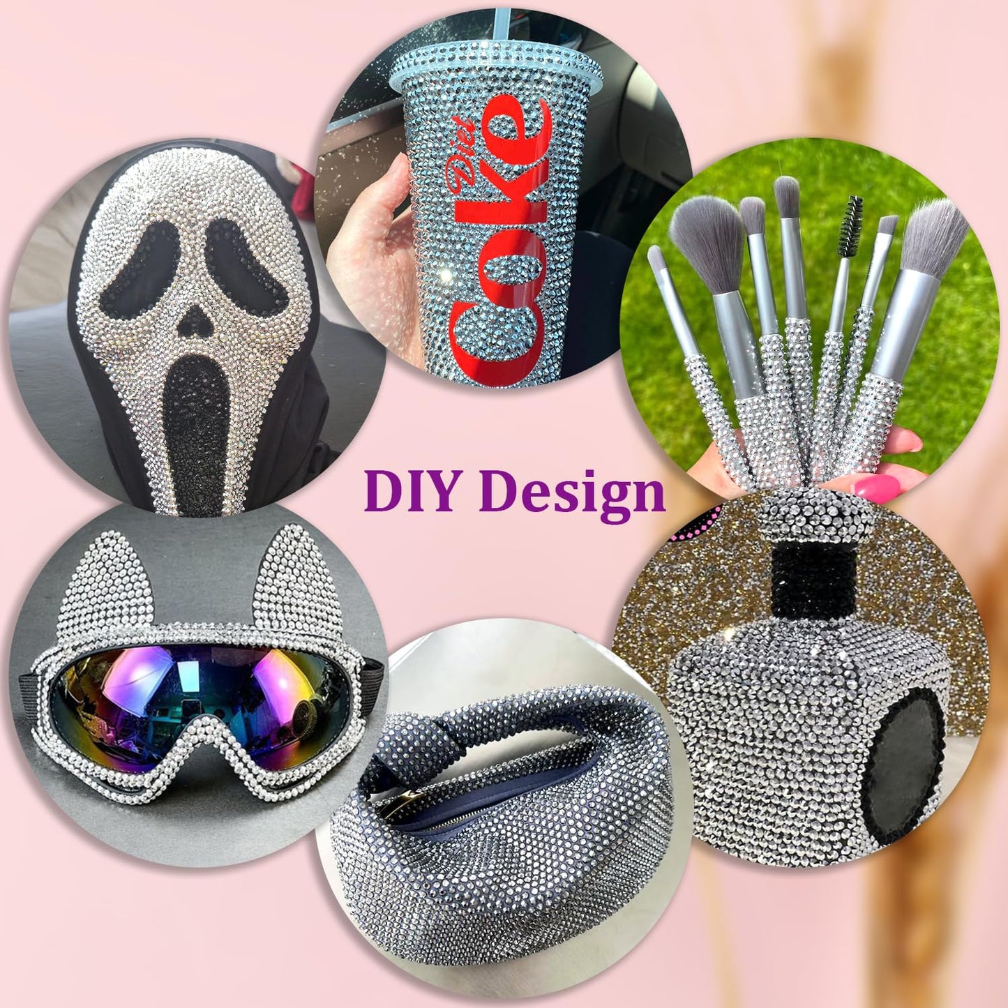 25000Pcs Resin Rhinestones with Tweezers for Crafting, Silver 2-6mm Mixed Sizes Non Hotfix Flatback Gems, Bedazzling Crystal for DIY Craft Clothing Mugs Tumblers Shoes Fabric Decor Nail Art-Velvo Beauty