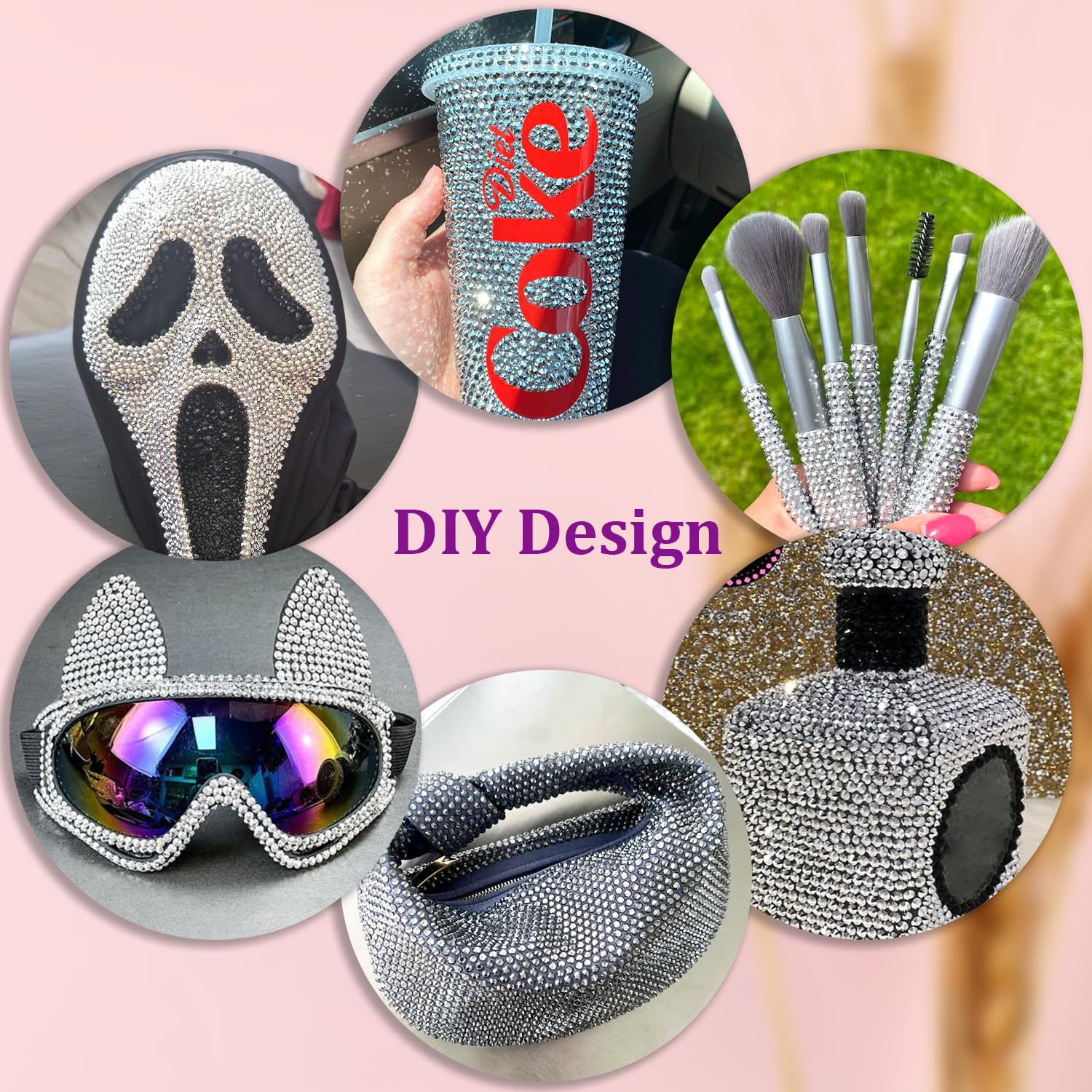 25000Pcs Resin Rhinestones with Tweezers for Crafting, Silver 2-6mm Mixed Sizes Non Hotfix Flatback Gems, Bedazzling Crystal for DIY Craft Clothing Mugs Tumblers Shoes Fabric Decor Nail Art-Velvo Beauty