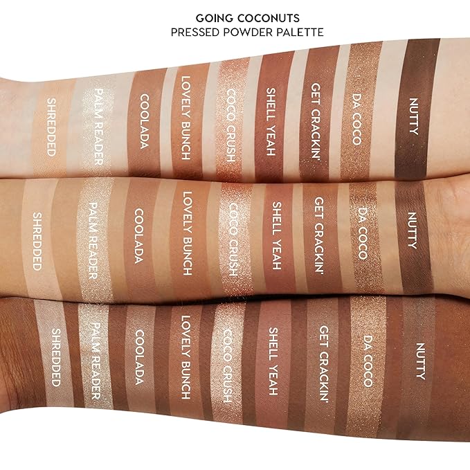 Colourpop Going Coconuts Eyeshadow Palette - Cool-Toned Neutral Eyeshadow Palette with Ultra-Velvety and Silky Finishes - High-Pigment Eye Makeup with a Long-Wearing Formula (0.3 oz)-Velvo Beauty