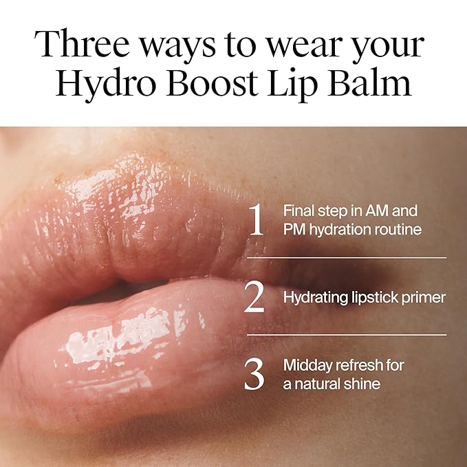 Neutrogena Hydro Boost Hyaluronic Acid, Unscented Lip Balm Leaves Lips Feeling Hydrated, Sheer Ice Nude Lip Balm with a Sweet Sugar Flavor, Fragrance Free, 0.5 oz-Velvo Beauty