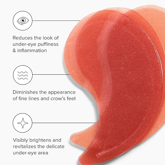 DRMTLGY Brightening Eye Masks (30 Pairs) - Caffeine Eye Masks for Dark Circles and Puffiness with Hyaluronic Acid, Eye Patches for Puffy Eyes-Velvo Beauty