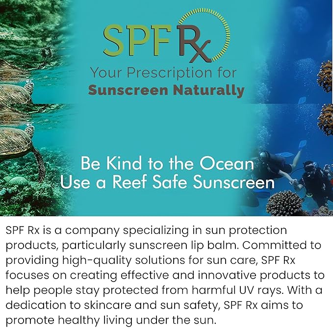 SPF Rx, SPF 30 Pina Colada Sunscreen Lip Balm Broad Spectrum Protection, Rapid Relief for Dry Chapped Lips, Superior Protection Against UVA & UVB Rays - 0.15 oz, (4 Pack)-Velvo Beauty