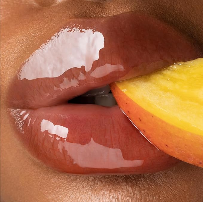 Gisou Honey Infused Hydrating Lip Oil, Nourishing Lip Moisturizer for Dry Lips, High Shine, Smooth Finish, Sheer Hot Coral Shade, Tropical Mango Passion Fruit Scent, Mango Passion Punch, 8ml-Velvo Beauty