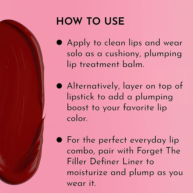 LAWLESS Forget the Filler Lip Plumping Line Smoothing Tinted Balm, Sugarplum, Pink, 0.09 Ounce-Velvo Beauty