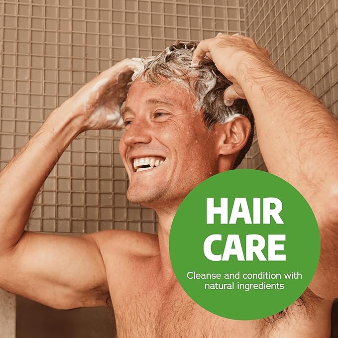 Dr. Squatch Natural Hair Bundle for Men - Healthy, Full Looking Hair - Cool Fresh Aloe Shampoo (8 fl oz), Cool Fresh Aloe Conditioner (11.5 fl oz)-Velvo Beauty