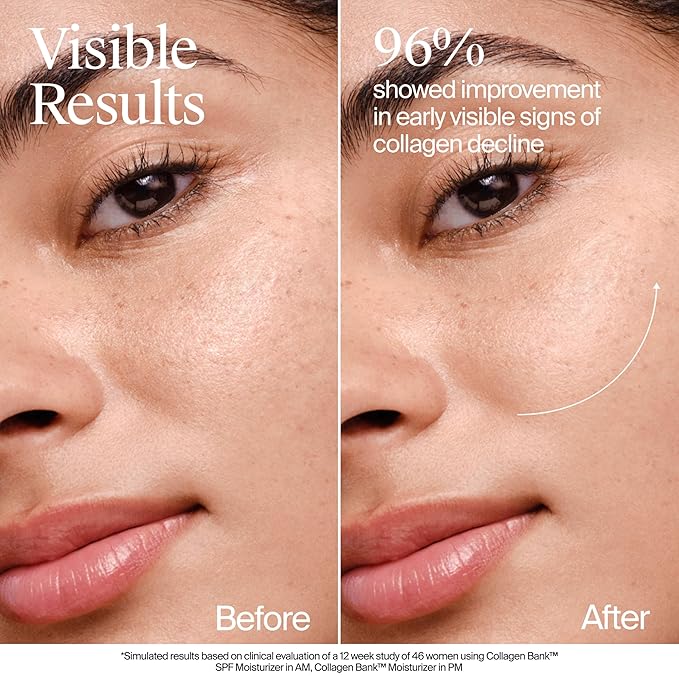 Neutrogena Collagen Bank Face Moisturizer, Broad Spectrum SPF 30 Anti-Aging Face & Neck Collagen Cream, Micro-Peptides, No White Cast 2 fl oz & Trial Size Hydro Boost Facial Cleanser, 0.5oz-Velvo Beauty