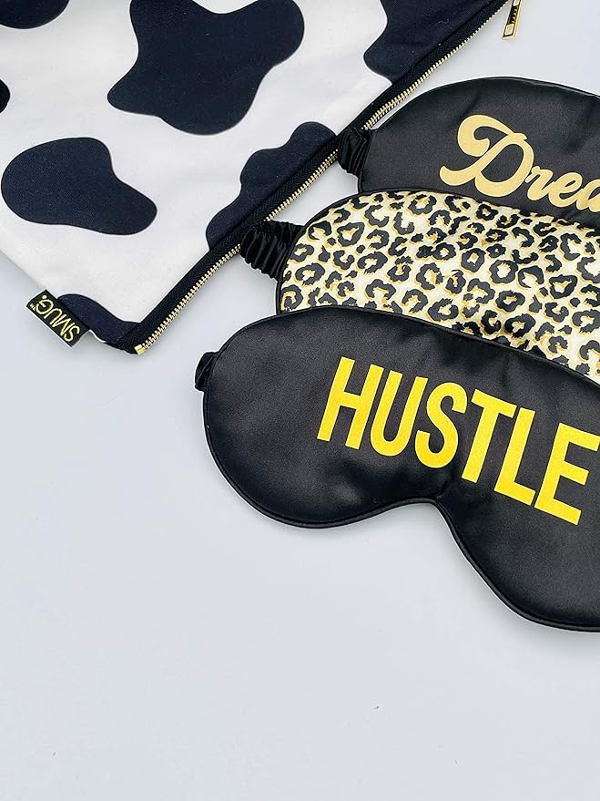 SMUG Satin Sleep Mask & Eye Mask | Travel Sleep Masks for Women & Men | Soft Sleeping Eye Mask to Nourish Skin & Reduce Dark Circles | Eye Sleep Mask Shades to Block Out Light | Dreamer-Velvo Beauty